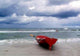 Ostseestrand im Sturm Wall Decal