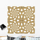 Golden Seamless Pattern Wall Decal