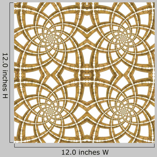 Golden Seamless Pattern Wall Decal