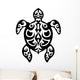 Turtle tribal tattoo Wall Decal