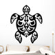 Turtle tribal tattoo Wall Decal
