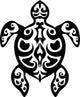 Turtle tribal tattoo Wall Decal
