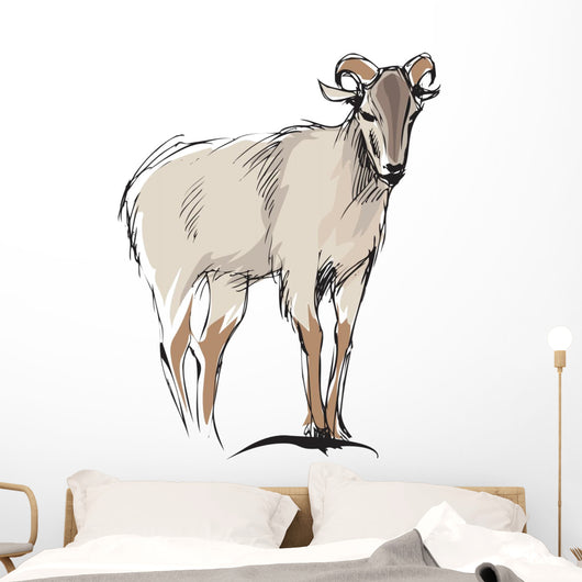 mountain goat Wall Decal