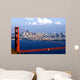 golden gate and downtown of san francisco Wall Mural