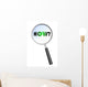 HOW MAGNIFYING GLASS Cloud Sphere Ball Words Wall Decal