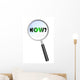 HOW MAGNIFYING GLASS Cloud Sphere Ball Words Wall Decal