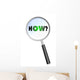 HOW MAGNIFYING GLASS Cloud Sphere Ball Words Wall Decal
