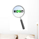 HOW MAGNIFYING GLASS Cloud Sphere Ball Words Wall Decal