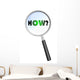 HOW MAGNIFYING GLASS Cloud Sphere Ball Words Wall Decal