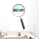 HOW MAGNIFYING GLASS Cloud Sphere Ball Words Wall Decal