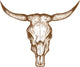 Bull skull Wall Decal