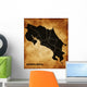 Map Republic Costa Rica Wall Mural