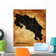 Map Republic Costa Rica Wall Mural