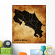 Map Republic Costa Rica Wall Mural