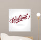 'welcome' Hand Lettering Vector Wall Decal