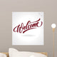 'welcome' Hand Lettering Vector Wall Decal