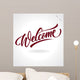 'welcome' Hand Lettering Vector Wall Decal