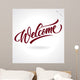 'welcome' Hand Lettering Vector Wall Decal