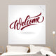 'welcome' Hand Lettering Vector Wall Decal