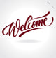 'welcome' Hand Lettering Vector Wall Decal