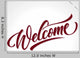 'welcome' Hand Lettering Vector Wall Decal