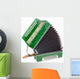 Green Accordion White Wall Decal