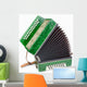 Green Accordion White Wall Decal
