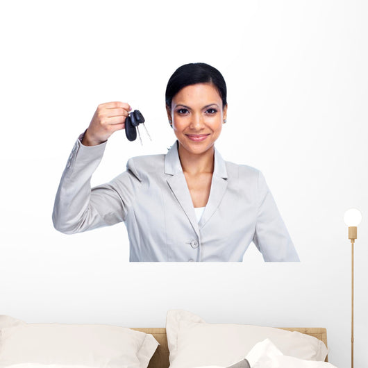 Woman with Car Keys