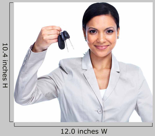 Woman with Car Keys