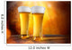 Beer in a glasses with gold background Wall Mural