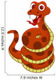 Funny Snake Wall Decal