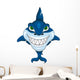 Smiling shark Wall Decal