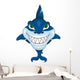 Smiling shark Wall Decal