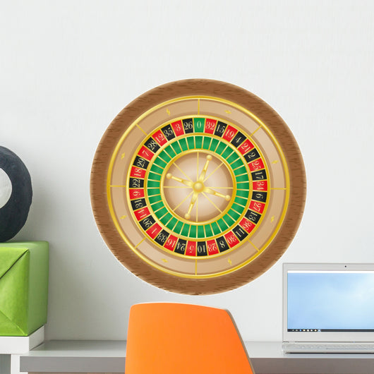 roulette casino illustration Wall Decal