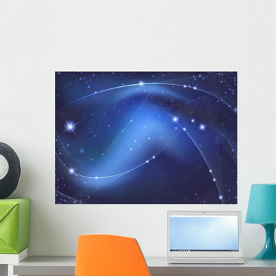 Outer Space shown on a wall