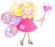 The Princess Has the Wings and Magic Wand Wall Decal