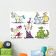Cartoon Fantasy Characters Set Wall Decal