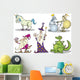 Cartoon Fantasy Characters Set Wall Decal