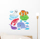 Sea fishes and animals collection 5 Wall Decal