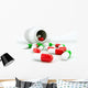 Illustration Colorful Capsules Wall Mural