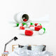 Illustration Colorful Capsules Wall Mural