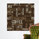 Seamless Coffee Experience Pattern Wall Decal