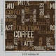 Seamless Coffee Experience Pattern Wall Decal