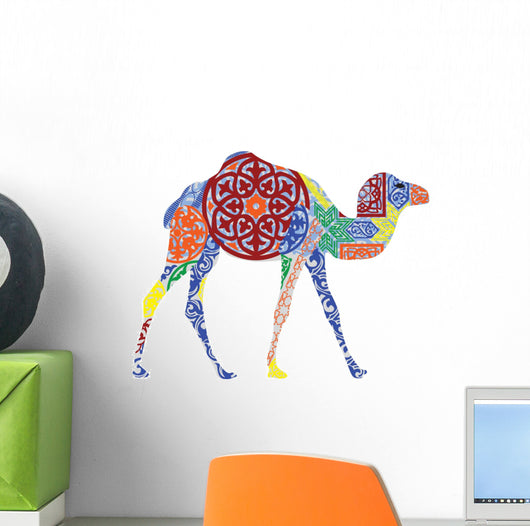 Camel in the Arab Ornament Wall Decal