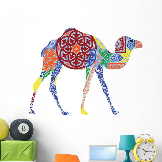 Camel in the Arab Ornament Wall Decal
