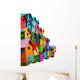 Set Nesting Boxes Wall Decal