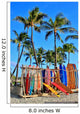 Surfboards on a sandy beach Wall Mural