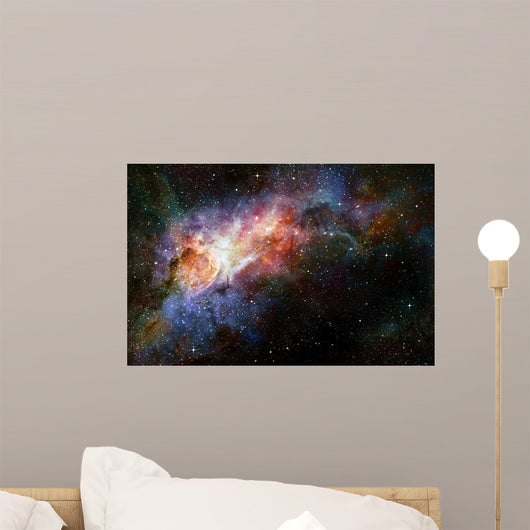 starry deep outer space nebual and galaxy Wall Mural