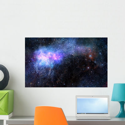 Starry Deep Outer Space shown on a wall
