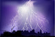 Light Lightning above City
